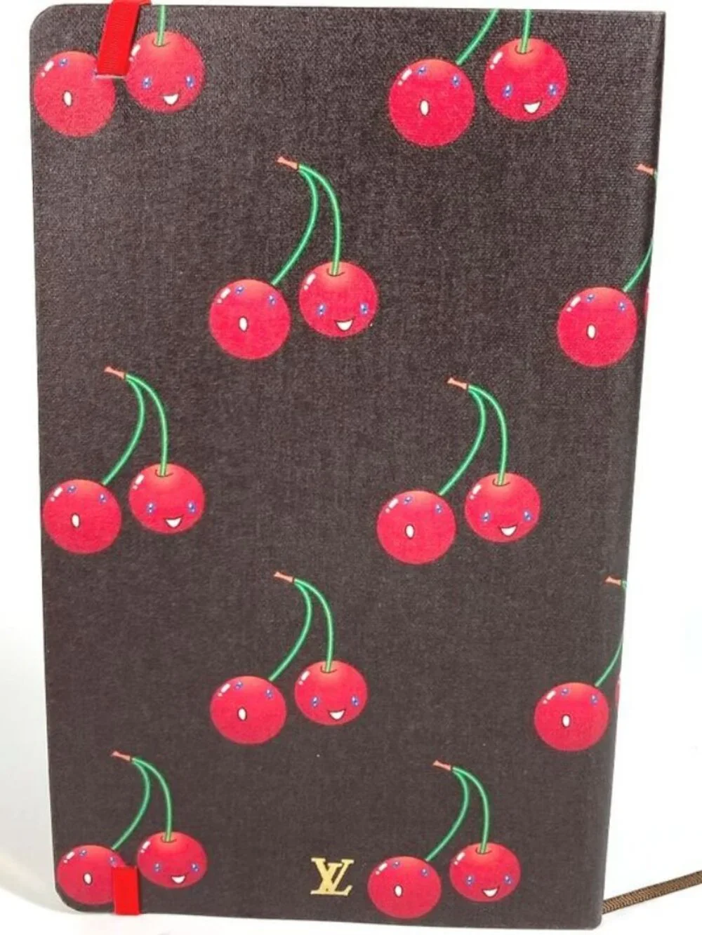 Louis Vuitton Notebook MM Jane Cherry Gi1371 Paper Brown